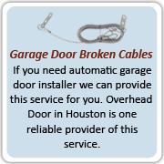 Garage Door Broken Cables Back